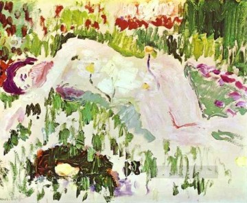 Abstract Nude Painting - The Lying Nude 1906 Abstract